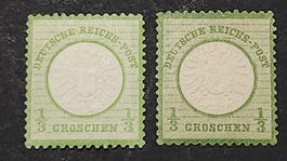 Deutsche R Brustschild Nr. 17 a-b ungebraucht Geprüft BPP