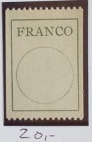 3212C) Nr. 4, Francozettel, postfrisch Kt. 20.- selten
