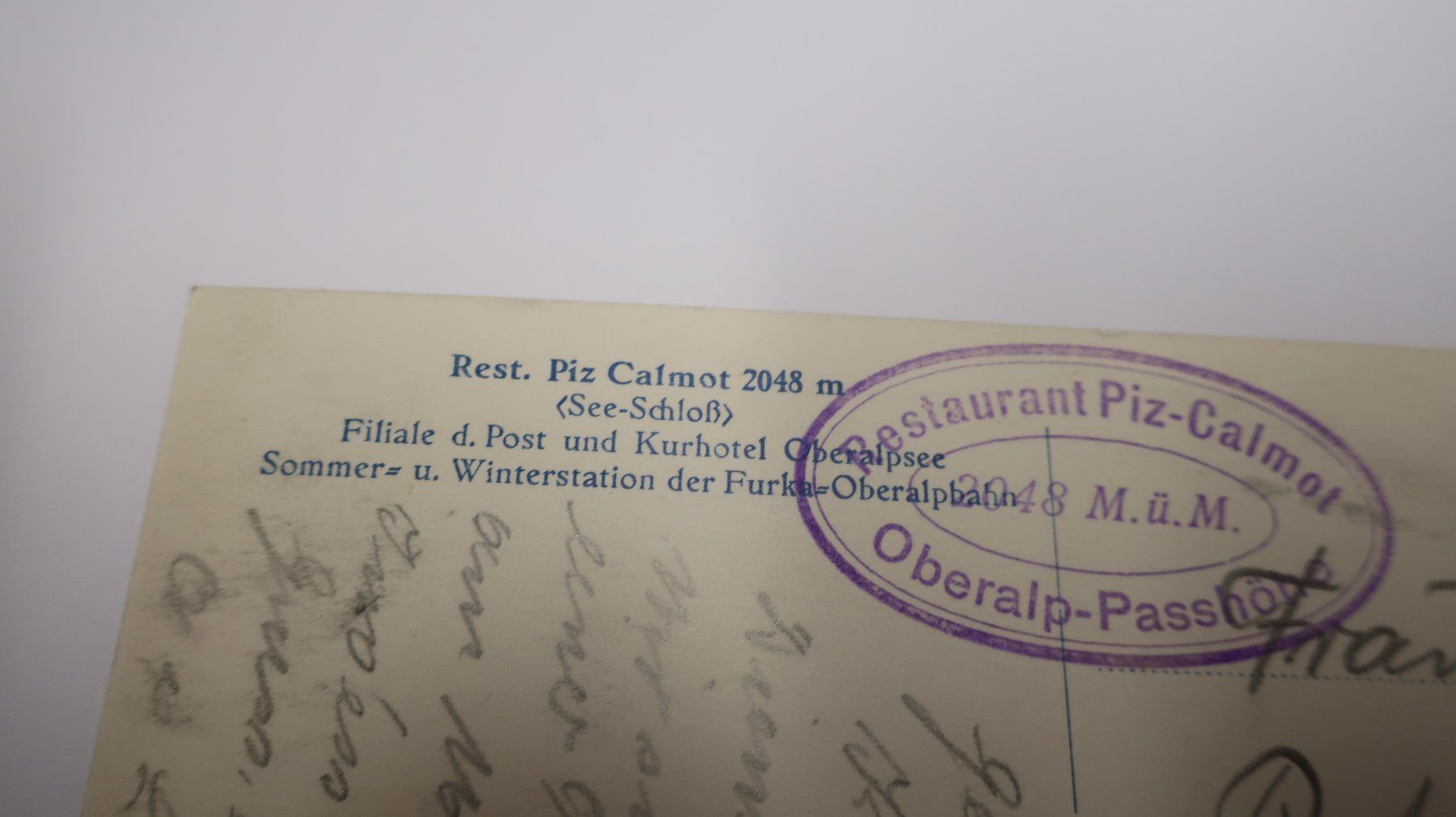 Cartoline postali: Rest. Piz calmot  1939 – Usato da Cormoret venduto da Pascalll2001 3