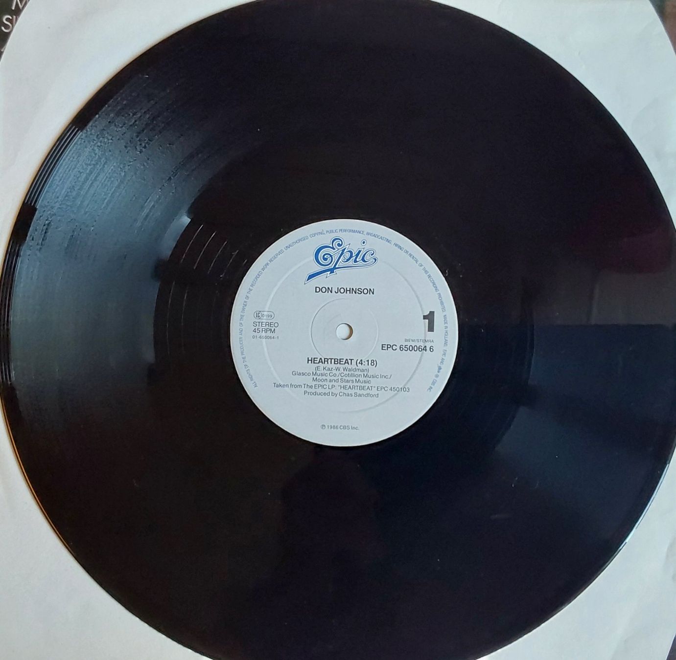 Schallplatten: Vinyl Maxi Single - Don Johnson - Heart Beat - 1986 – Gebraucht aus Villeret von Fil11 2