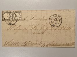 Italien 1862, Brief/Briefumschlag, 16.7.1862 Gestempelt