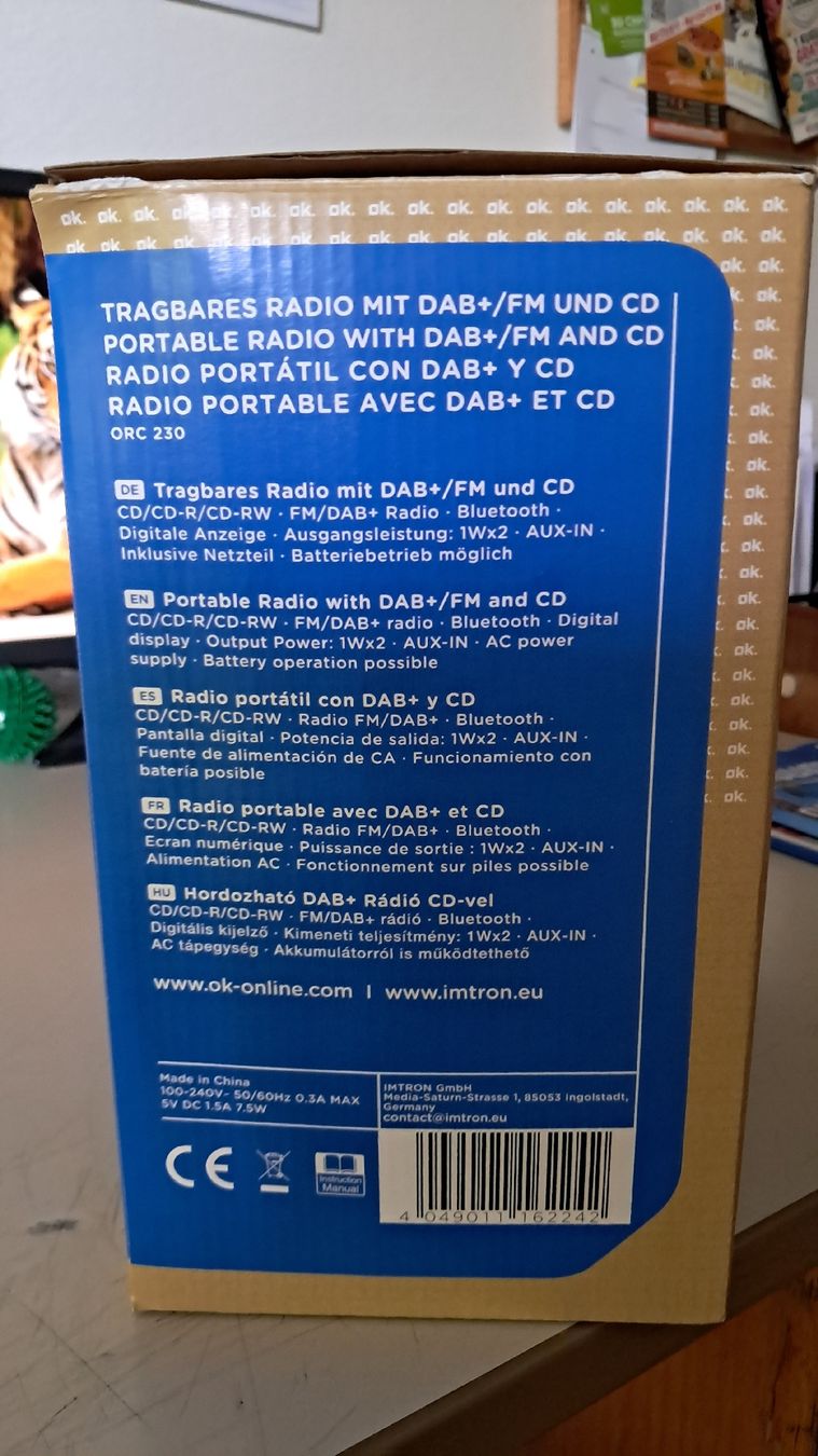 Radios: radio mit dab cd  ukw – Neu und originalverpackt aus Oberentfelden von Caot10