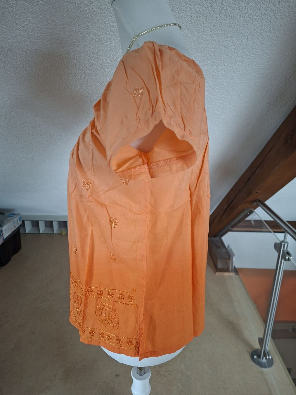 Boom Baba Blusen: Boom Baba Sommer Bluse Orange, Grösse Free, Neu – Neu (gemäss Beschreibung) aus Klingnau von vollmond36 1