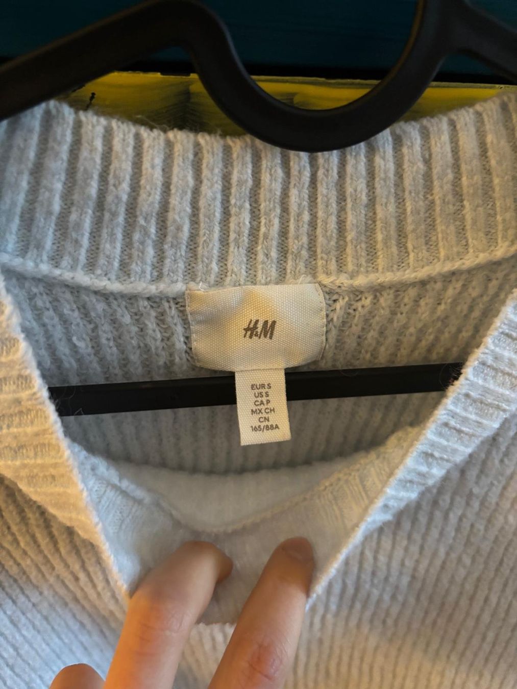 H&M Maglioni & Felpe: H&M Strickpullover, hellblau, Grösse S – Usato da Bülach venduto da reaos 1