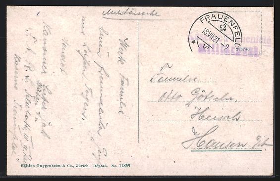 Cartoline postali: Frauenfeld, Kaserne mit Strassenpartie – Usato da Berlin venduto da bartko-reher 1