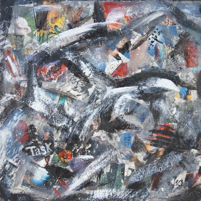 Dipinti: Collage: Task – Nuovo (secondo la descrizione) da Fribourg venduto da erw_68dx