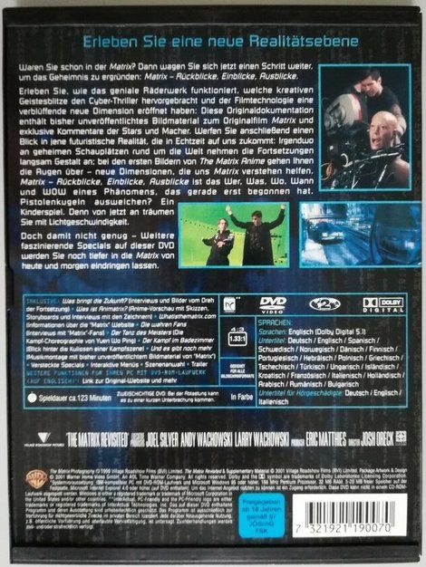 Alle DVDs: Matrix - Rückblicke, Einblicke, Ausblicke – Gebraucht aus St.Gallen von elk2023 2