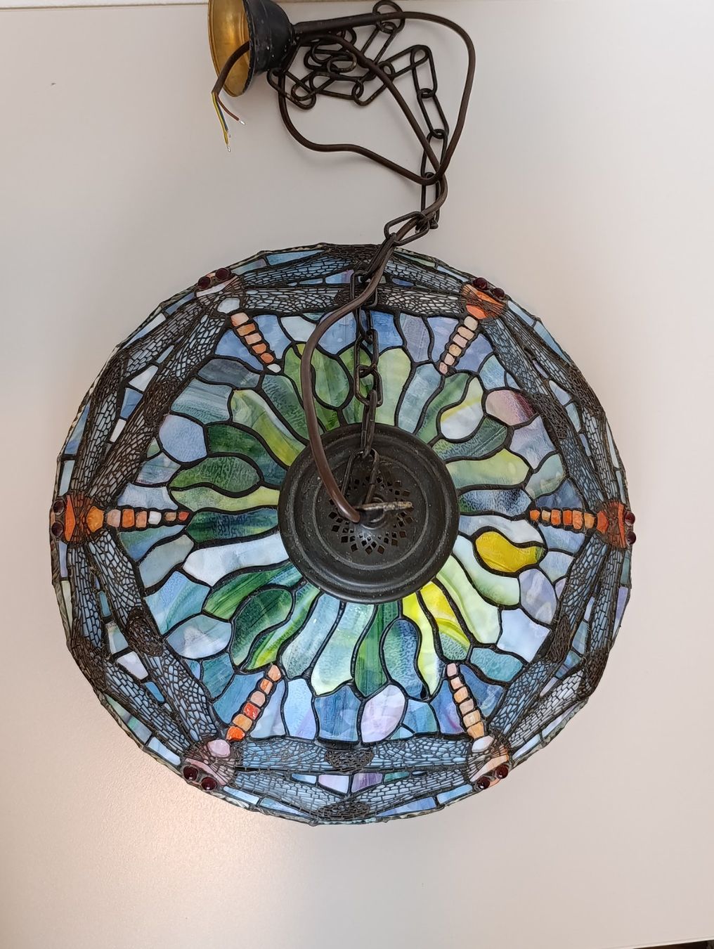 Lampadari & plafoniere: Vintage Tiffany Style Lampe mit Libellenmuster – Usato da Herisau venduto da Tosam_WinWin 2