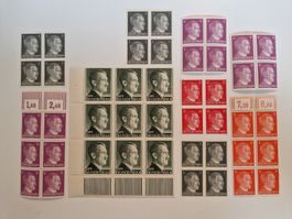 Deutsches Reich Briefmarken Adolf Hitler Blöcke postfrisch