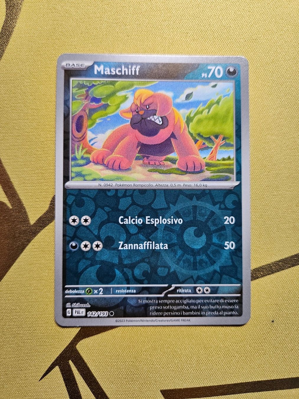 Pokémon Carte collezionabili: Paldea Evolved - Maschiff – Usato da Bellinzona venduto da Pokemarco