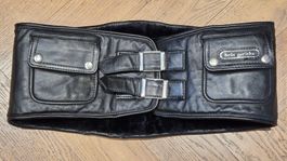 Sehr warmer Nierengurt von Hein Gericke, Leder, Kunstfell