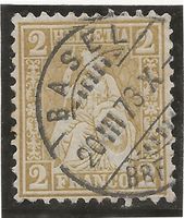 BASEL 20.03.78 auf Zu#37 Mi#29 Vollstempel [6A10]