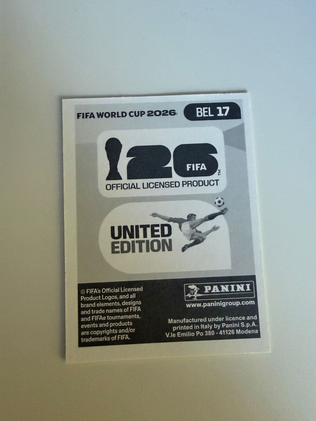 Panini Carte collezionabili: Carte panini 2026 - BEL 17 – Nuovo (secondo la descrizione) da La Neuveville venduto da Ibo2300 1