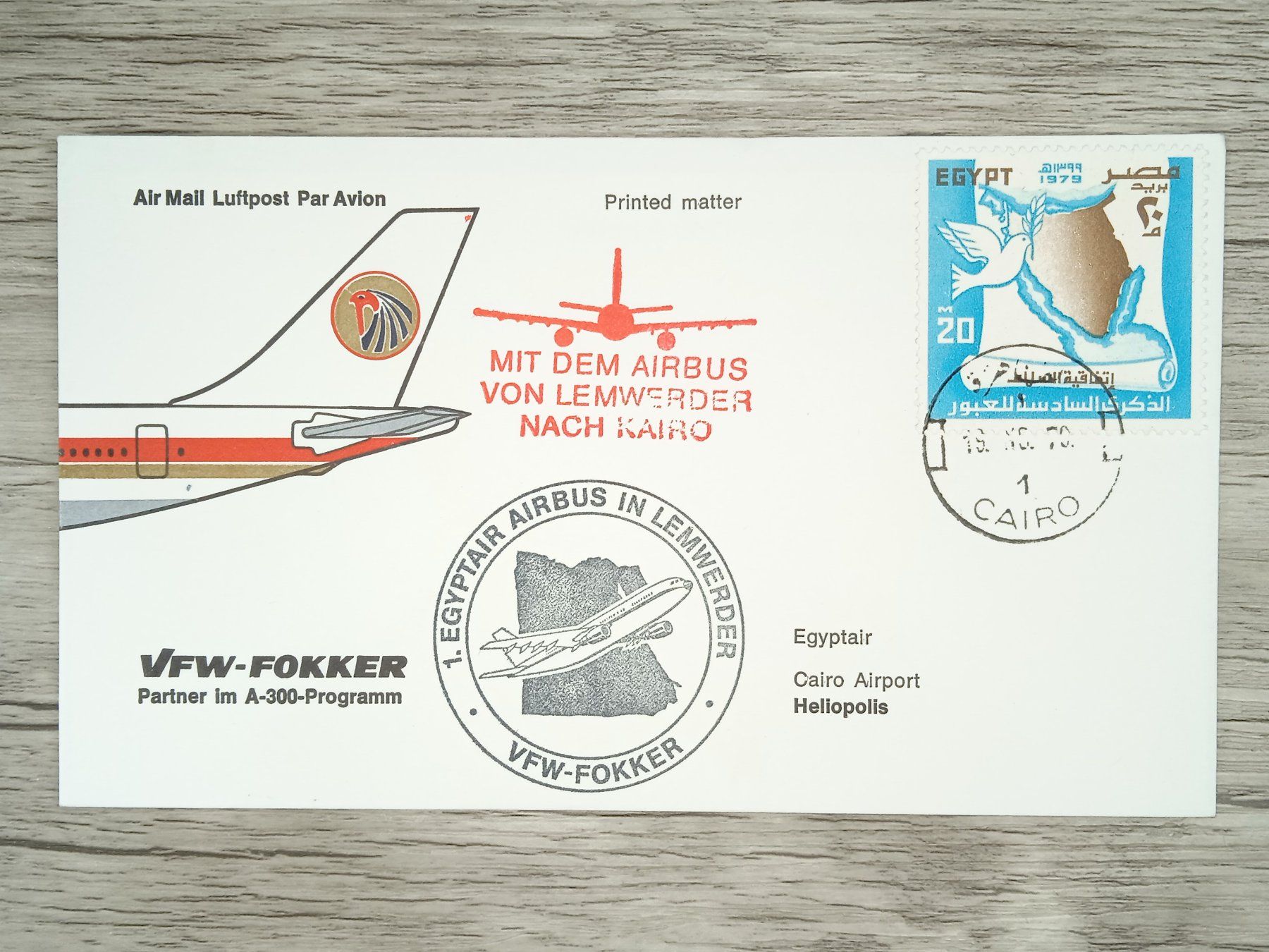 Tutti i francobolli: TR100 Enveloppe + Timbre Egypte 1979 – Usato da Cousset venduto da Patrick_Collections