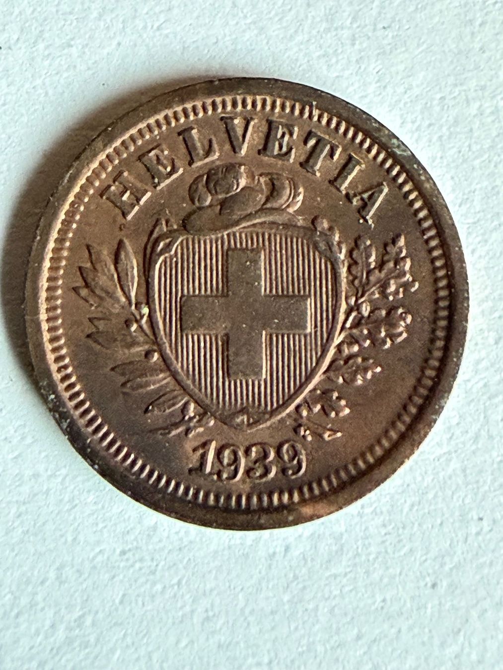 Tutti le monete: 1 Rappen  1939  ** – Usato da untervaz venduto da Wingert