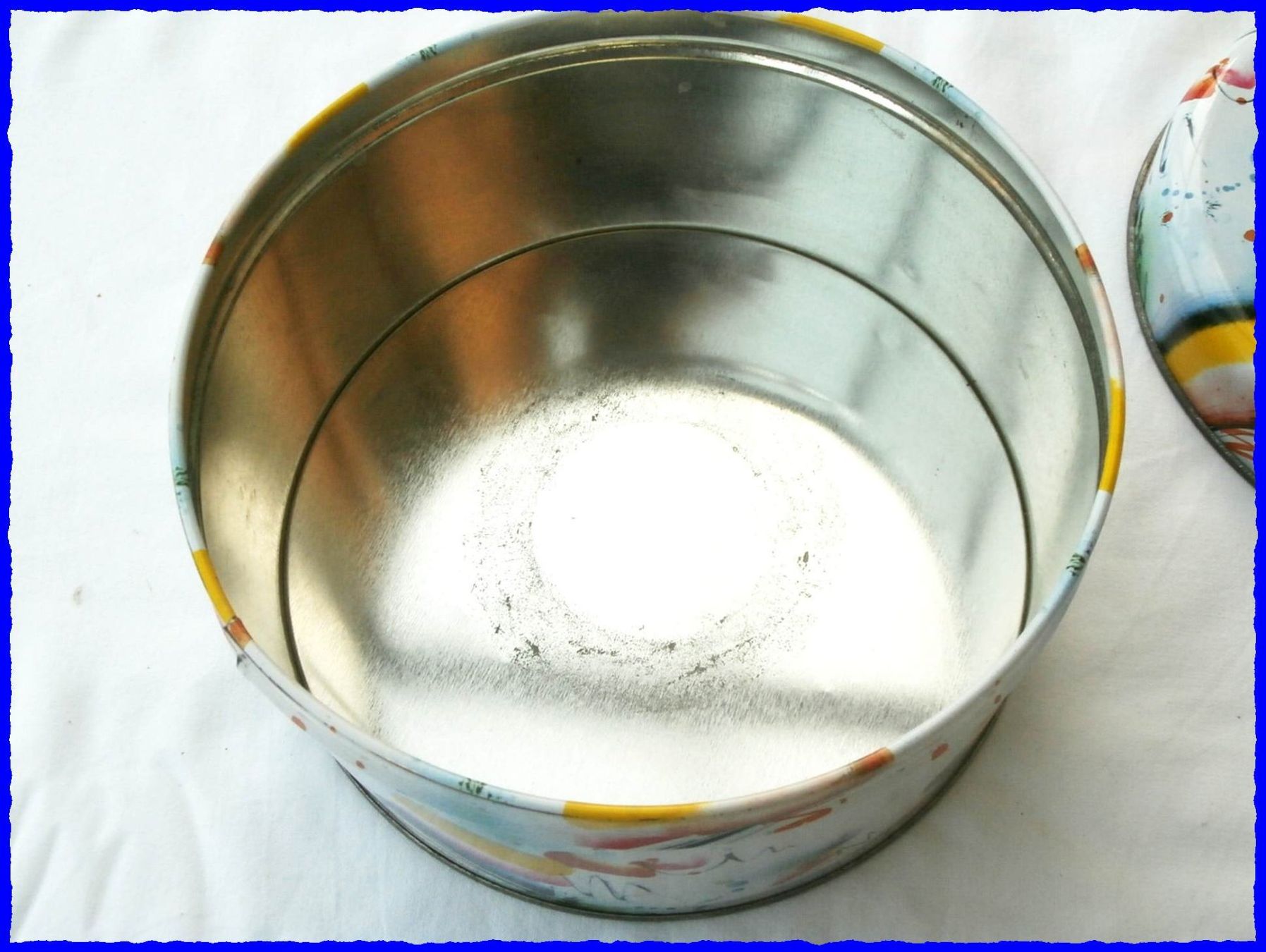 Barattoli: Alte Blechdose (Bisquitdose)  - Kunstmotiv Hoffmann - 18cm – Usato da Worblaufen venduto da Re_mo81 4