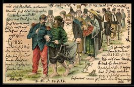 Litho Männer verschiedener Nationalit