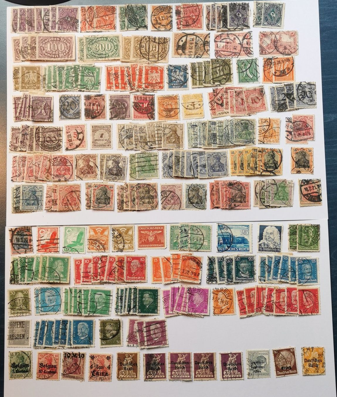 Alle Briefmarken: Dt. Reich ab 1875 – Gebraucht aus Aadorf von Chnorli-Furz