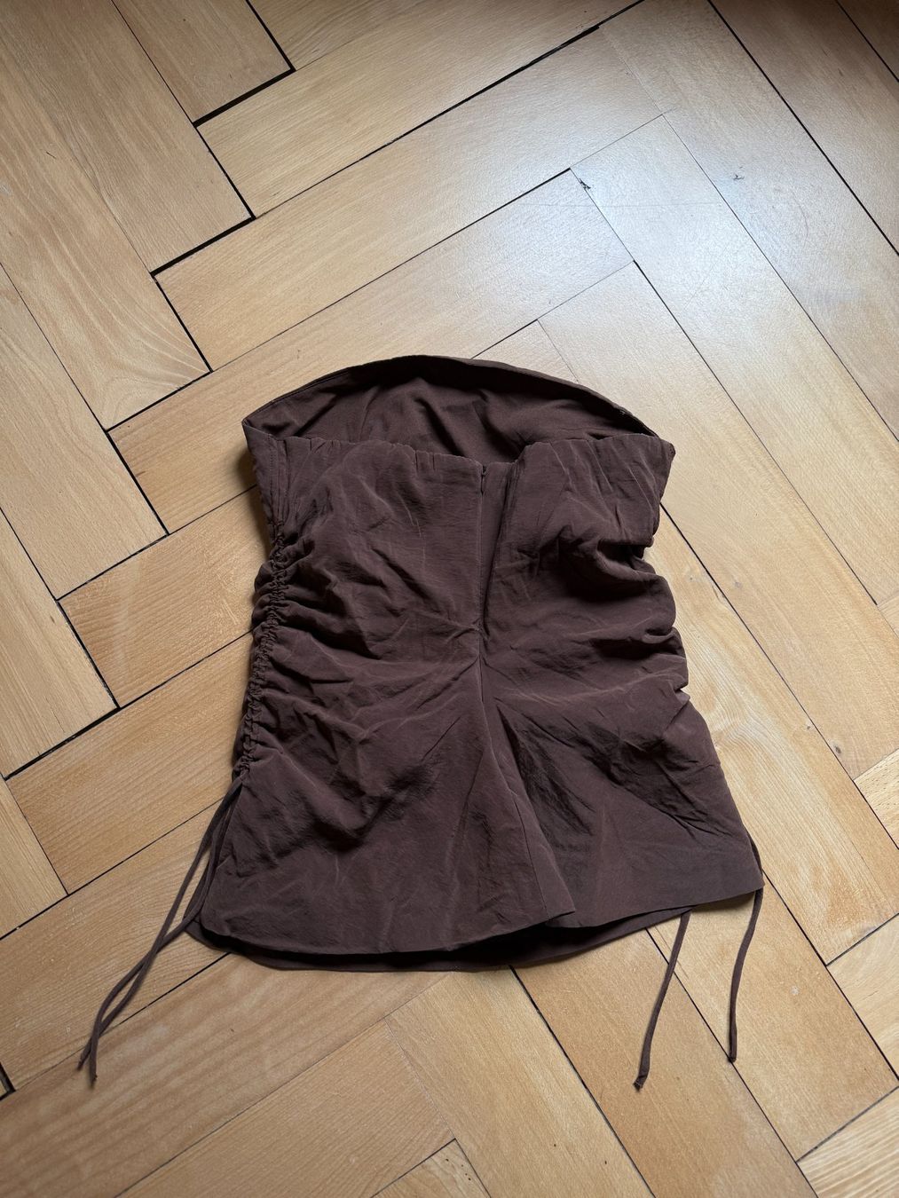 Zara Top: ZARA - Bustier-Top dunkelbraun L – Usato da Zürich venduto da Diazaio 2