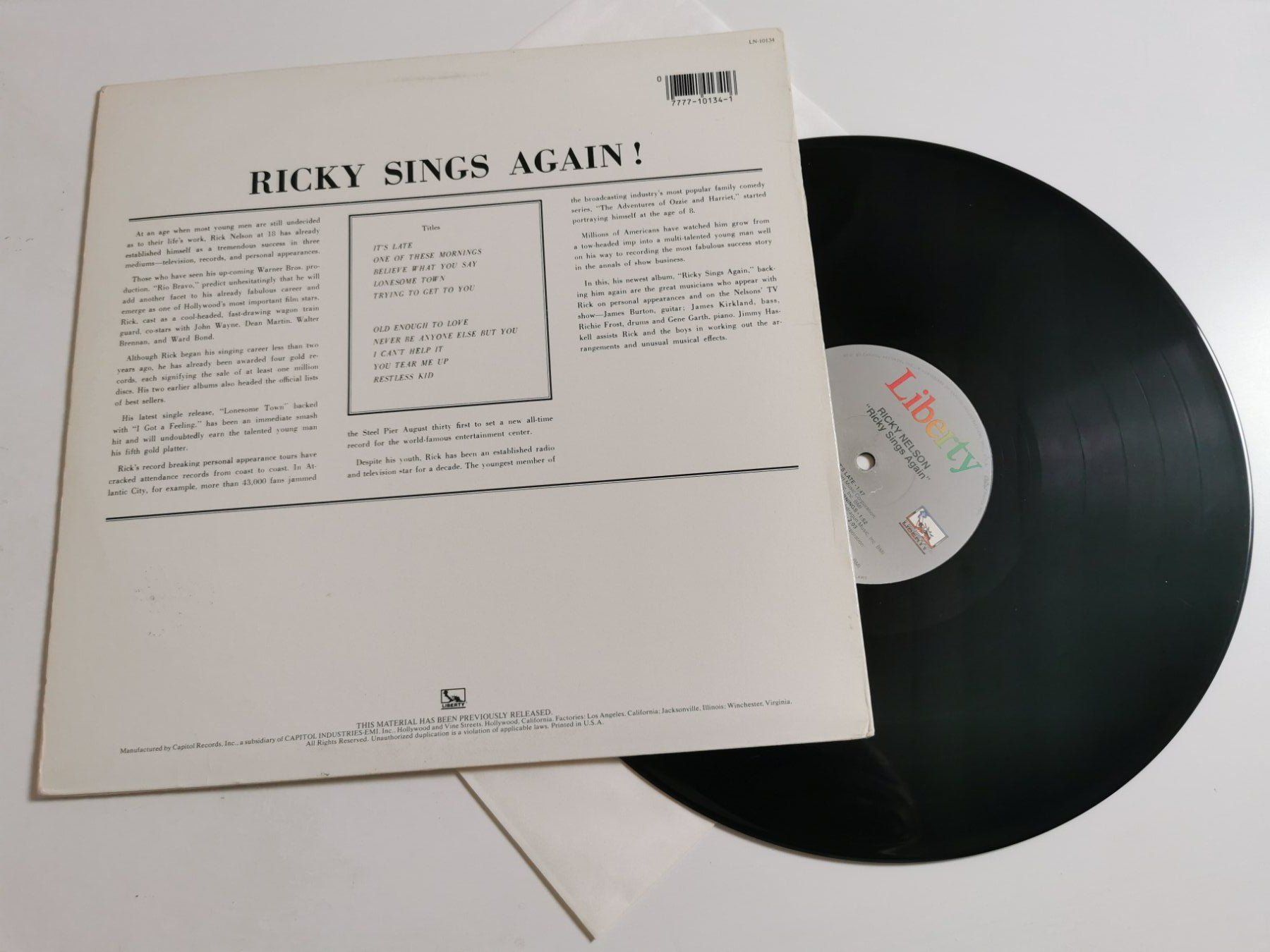 Dischi in vinile: RICKY NELSON - RICKY SINGS AGAIN – Usato da Grafenried venduto da House-of-Oldies 1