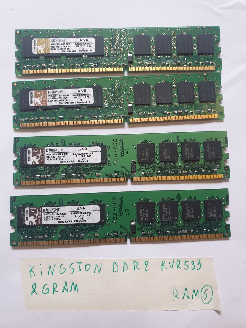 Corsair Memory / RAM: RAM Kingston DDR2 / KVR533 / 2Gram – Gebraucht aus Moudon von Amaroli7