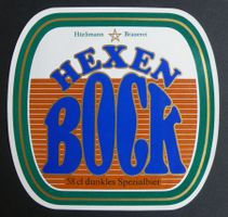 ⚠️ Brauerei HÜRLIMANN Bier Etikette Häxli HEXEN BOCK ⚠️