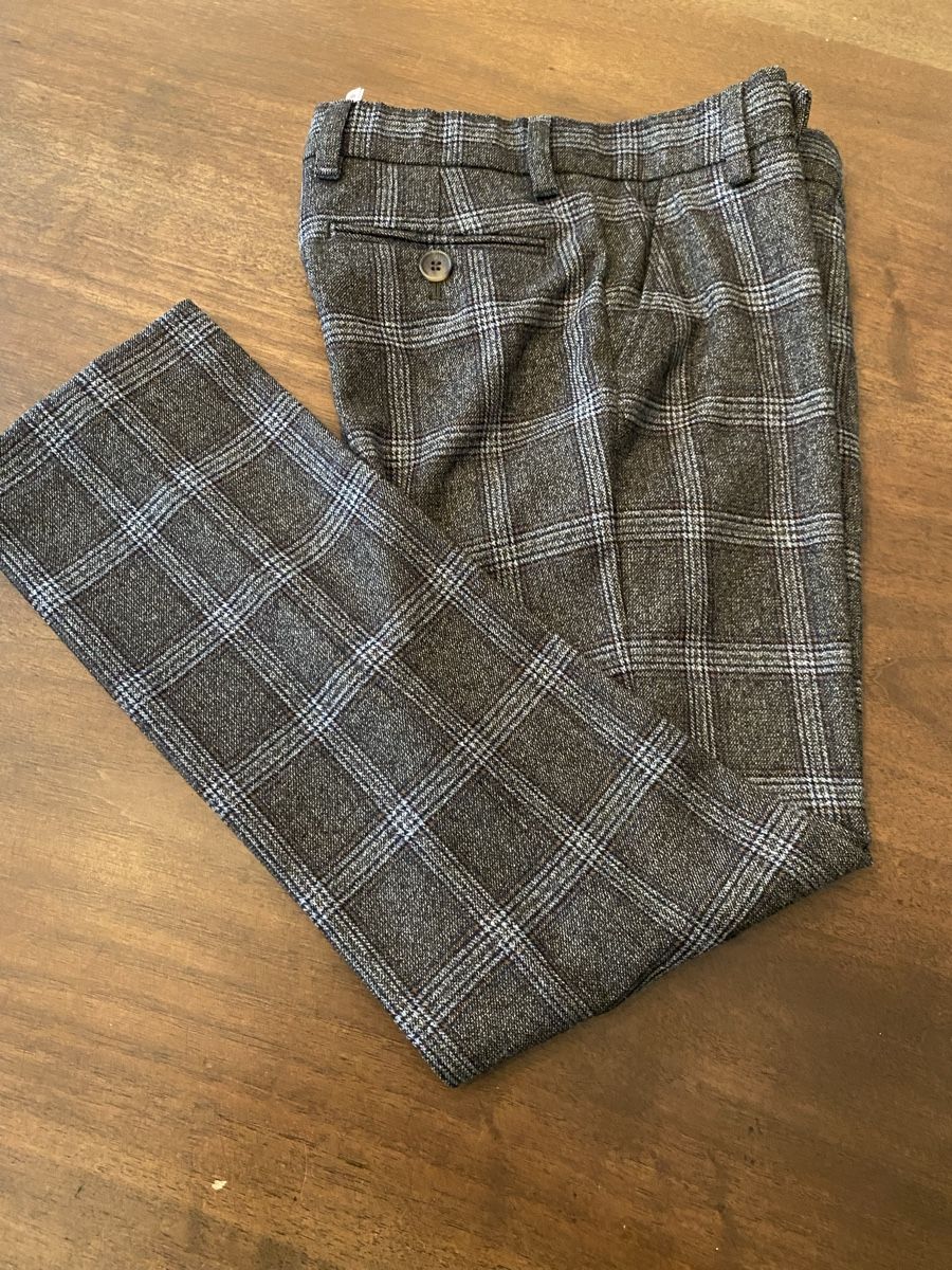 Next Hosen: Next Hose Gr. 11y Grau Kariert. 146, neu – Neu (gemäss Beschreibung) aus Rüti ZH von zoli01