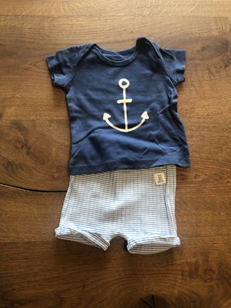 Baby T-Shirt Bundle: Anchor & Stripes, Size 3-6 Months