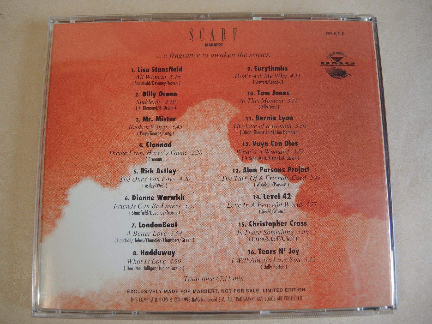 CD: CD SCARF  Marbert mit Hits von Rick Astley, Eurythmics – Usato da Rorschach venduto da maeck8 3