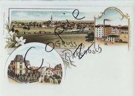 Gruss aus Rickenbach b. Wil - (AK Lithoansicht im Form. A4)