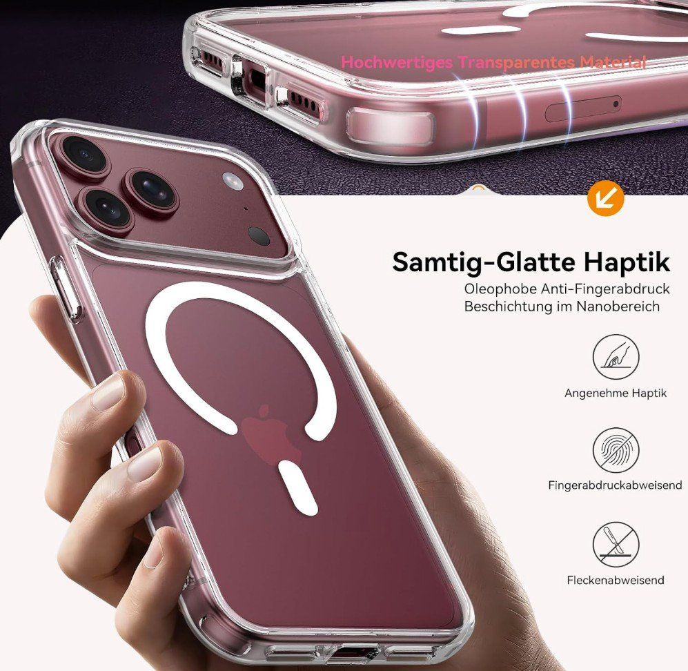 Apple Cover & Protezioni schermo: iPhone 18 Pro Max MagSafe Soft Silikon Case Hülle clear – Nuovo e nell'imballaggio originale da Rorschacherberg venduto da mir_hgk2 1