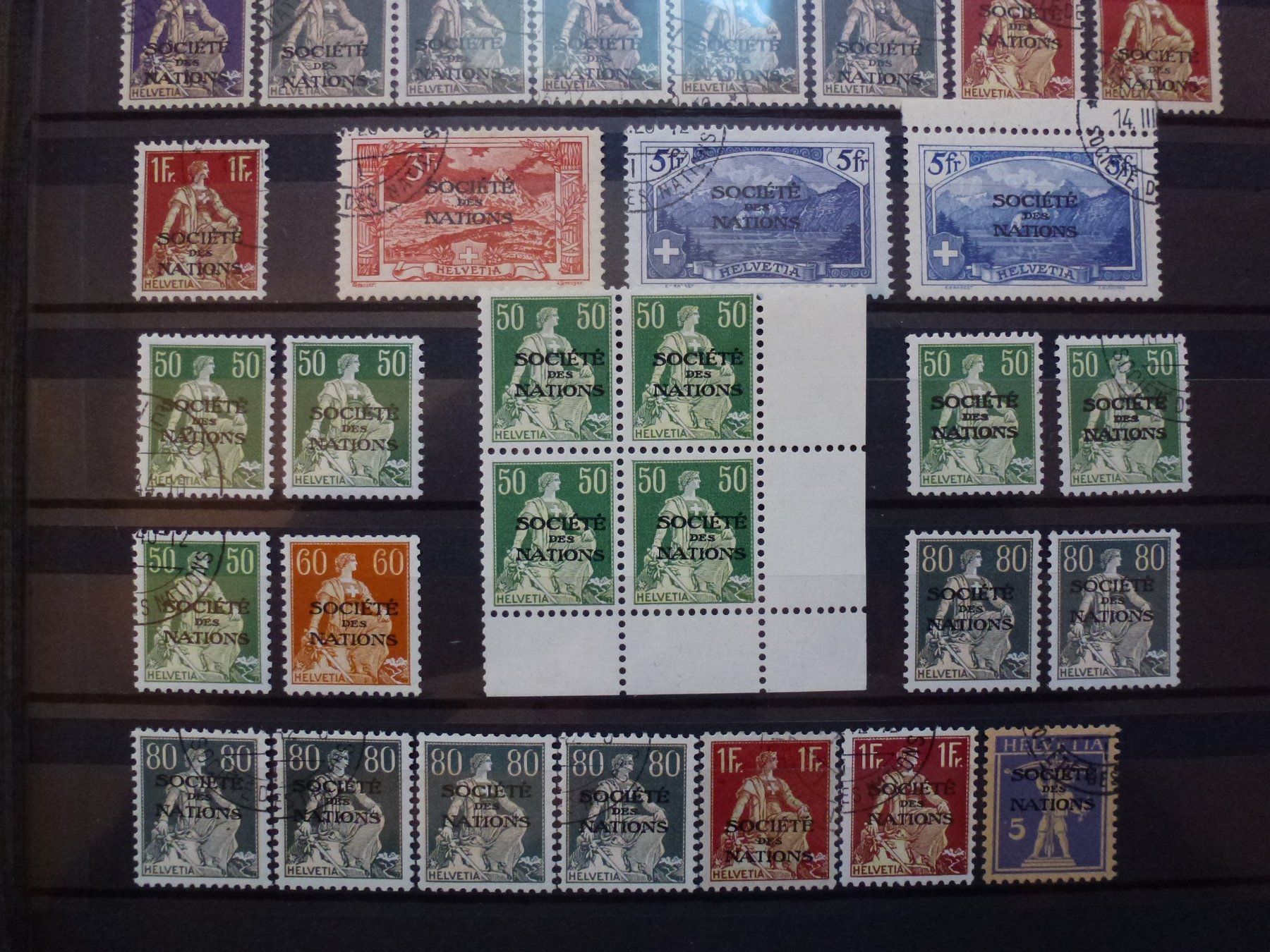 Alle Briefmarken: Posten Dienstmarken, SDN, Courrier de la Nations – Gebraucht aus Walkringen von Casablanca777 2