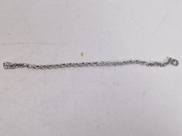 Silberfarbenes Ketten Armband