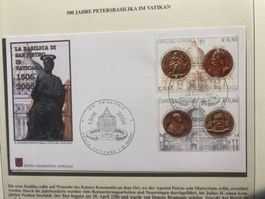 Vatikan 2006 Ersttagsbrief Satz 500 J. Petersbasilika