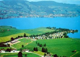 UNTERÄGERI Flugaufnahme Campingplatz