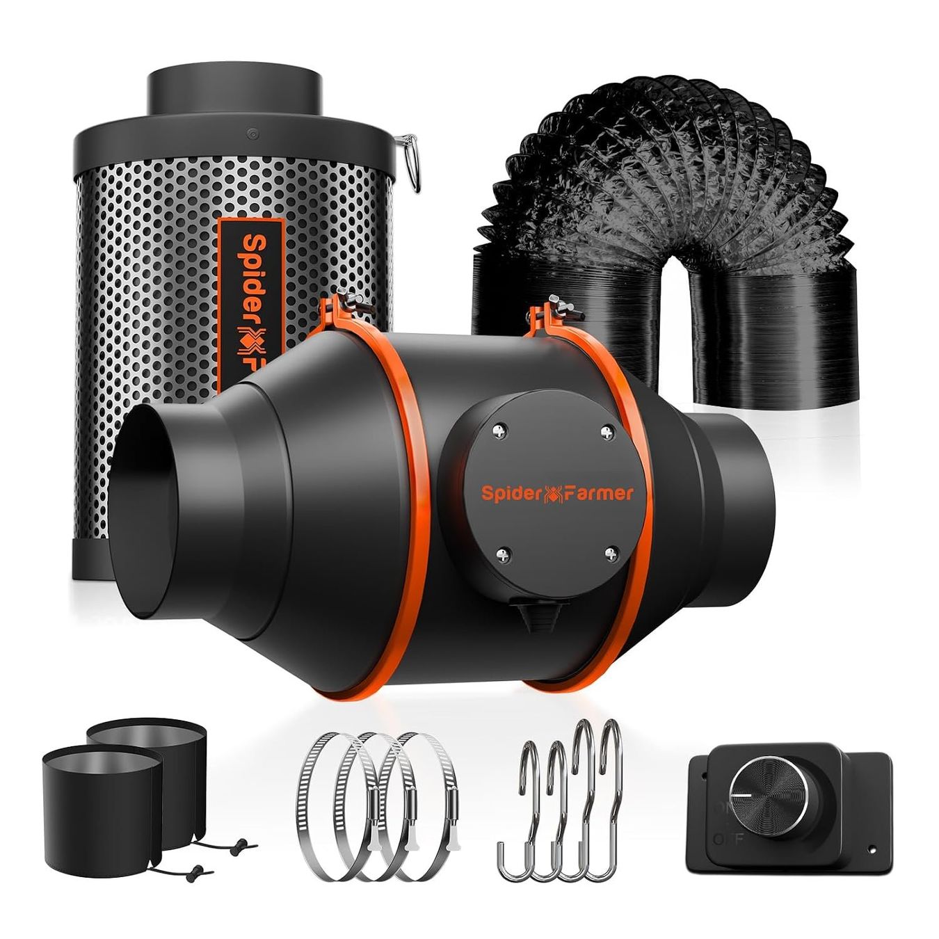 Ventilatoren: Rohrventilator 100mm Abluftset mit Aktivkohlef – Neu und originalverpackt aus Schaffhausen von smarastore