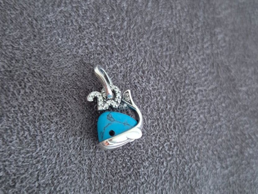 Anhänger: Silber Charm Wal +Garantie – Neu (gemäss Beschreibung) aus Rotkreuz von Carbone_Bijou-Shop