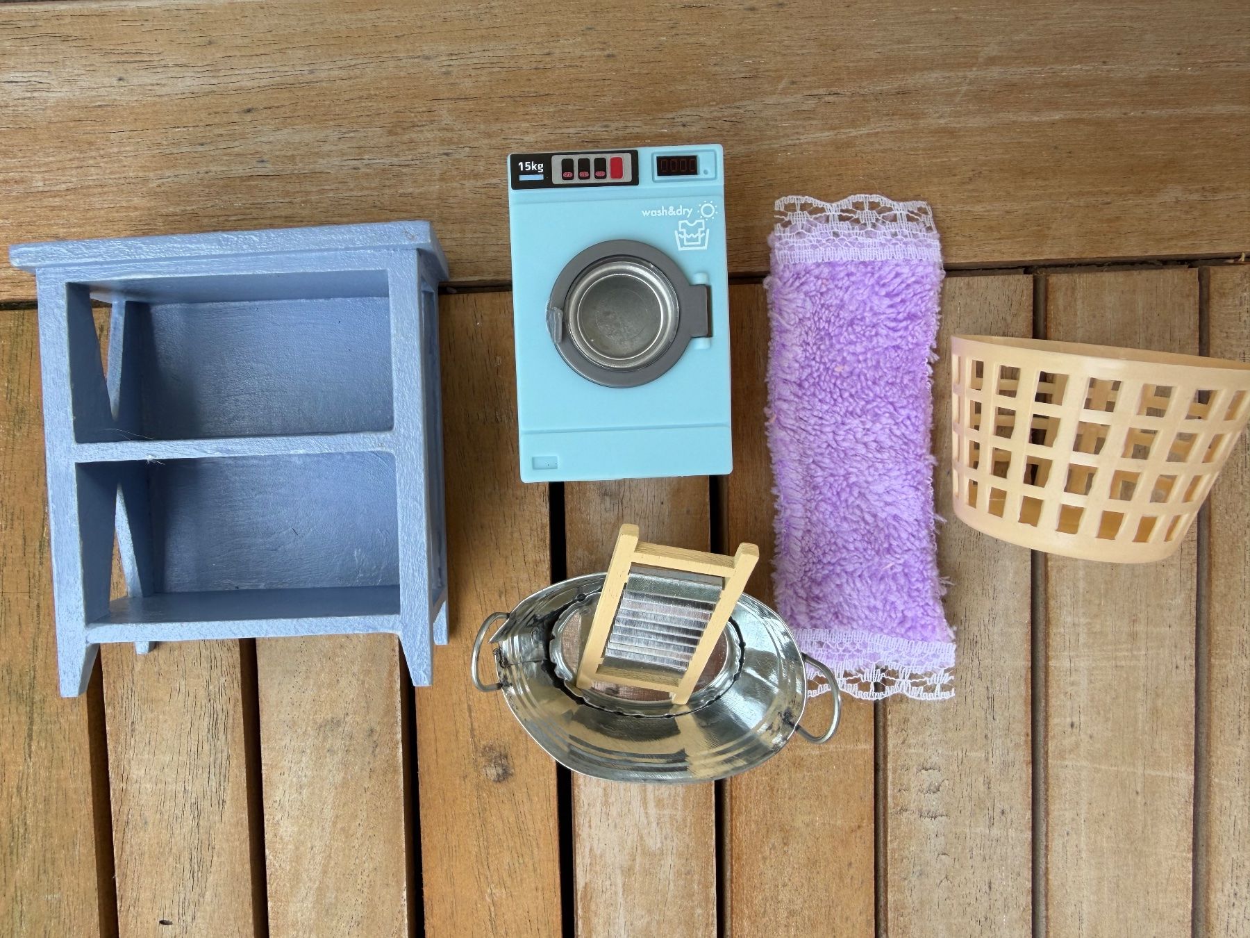 Puppenhäuser & -möbel: Puppenhaus-Waschküche-Set – Neu (gemäss Beschreibung) aus Richterswil von binchen03 1
