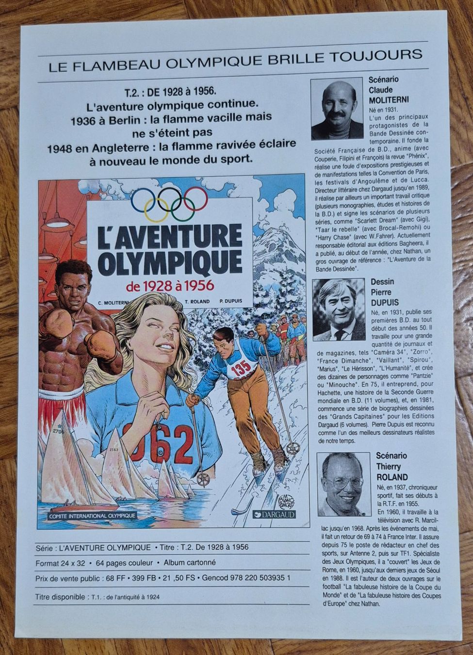 Fumetti: L' Aventure Olympique de 1928 à 1956 - EO 1992 TBE – Usato da Grand-Lancy venduto da loi_599y 6