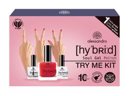 Nagellack HYBRID TRY ME SET "Classic Red" Alessandro / NEU