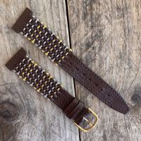 Vintage NOS Decorative Leather Watch Strap 19m