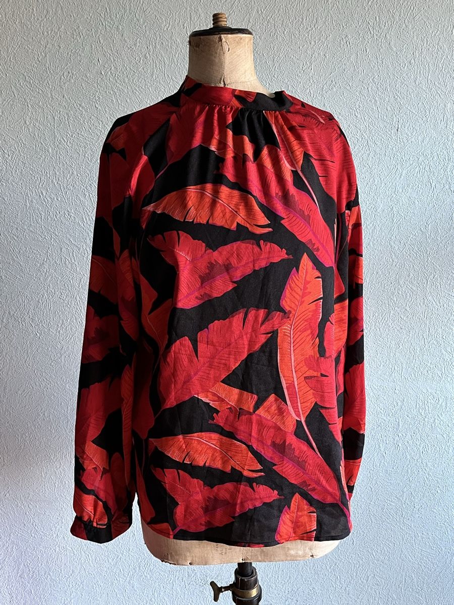 Camicette: Chemise smile L fleurs rouges – Usato da Genève venduto da ct_fqr8