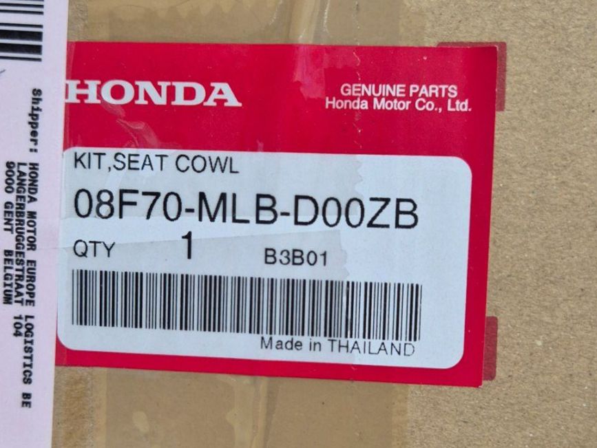Honda Tutti i ricambio per moto: Original Honda Sozius Sitzabdeckung rot - Neu! – Nuovo e nell'imballaggio originale da Meilen venduto da Hofer2RadCenter 2