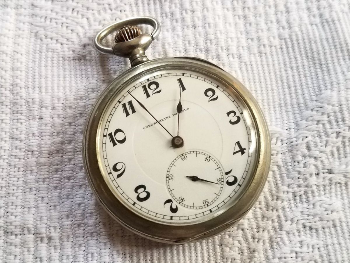 Orologi: Antike Taschenuhr Chronometre Postala – Usato da Rorschacherberg venduto da Marubium 1