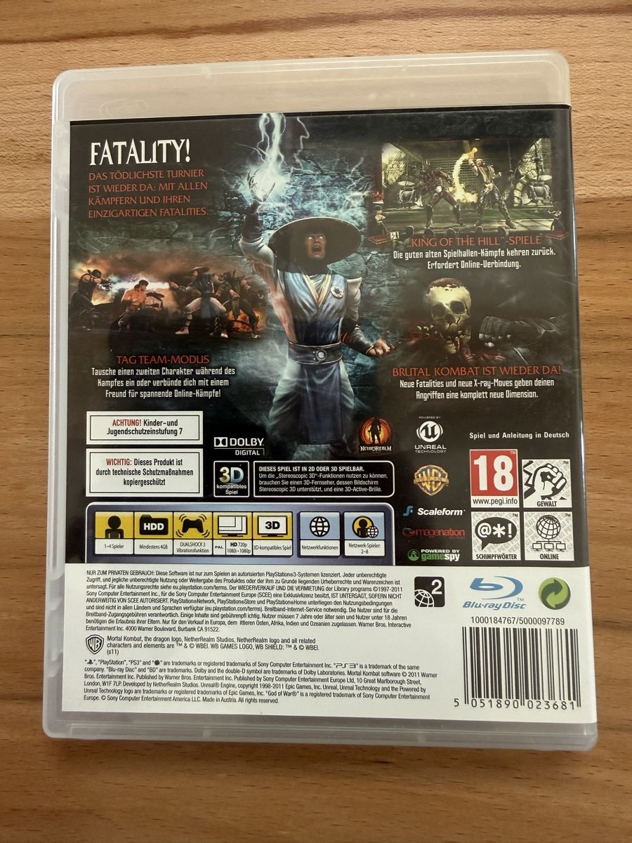 Jeux: PS3-Game Mortal Kombat – D'occasion à Grenchen par Bastet007 1