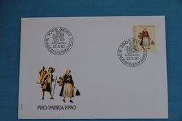 PTT, FDC, Pro Patria, Bundesfeiermarken, 22.5.1990