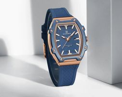 Sportilini Quarzuhr aus blauem Silikon - Montre bleu