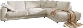 Ecksofa High End in Cord Snow rechts