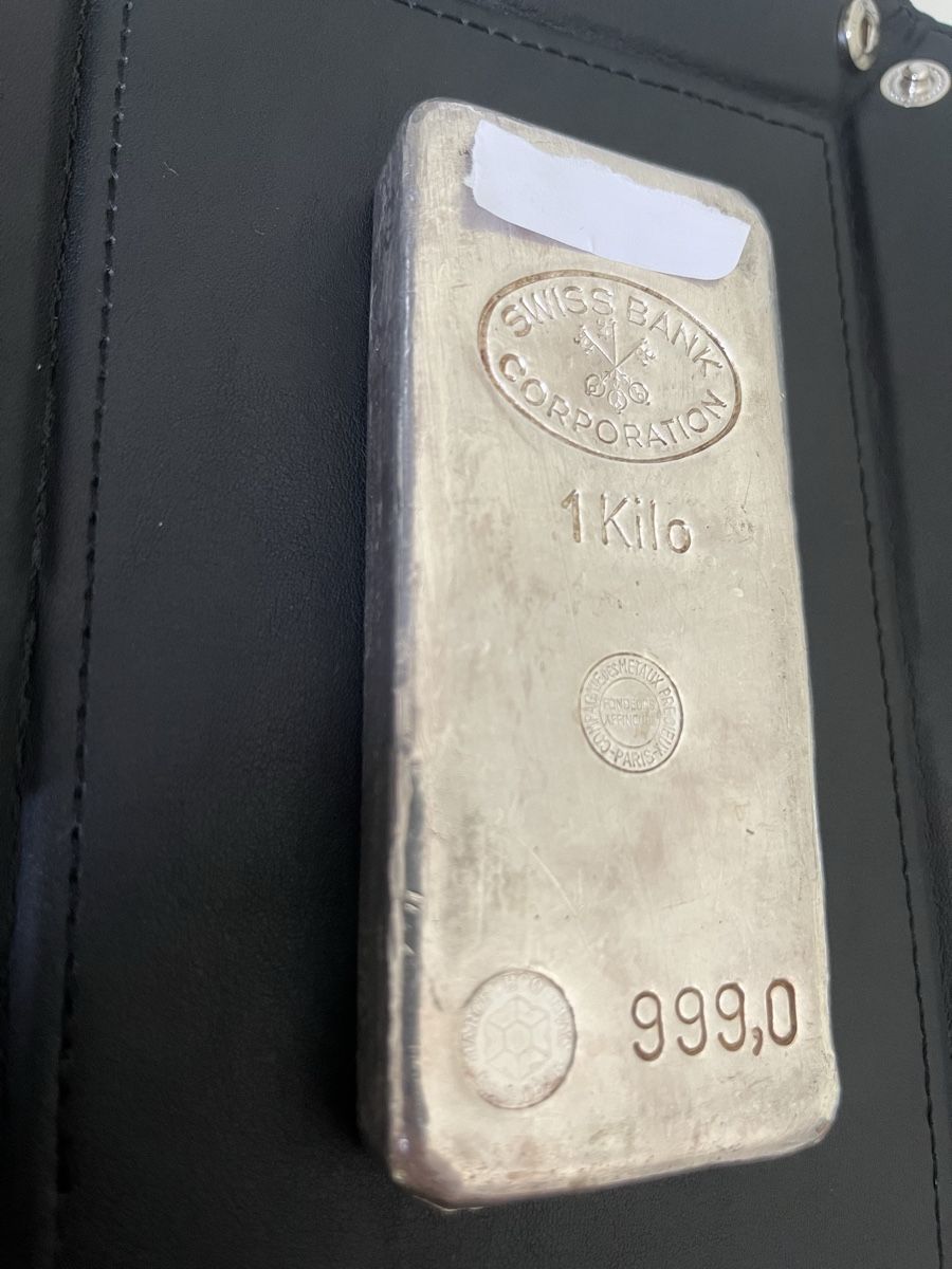 Metalli preziosi: 1 Kilo Silberbarren 999,0 SBC – Usato da Würenlos venduto da KLG_3TBs 6