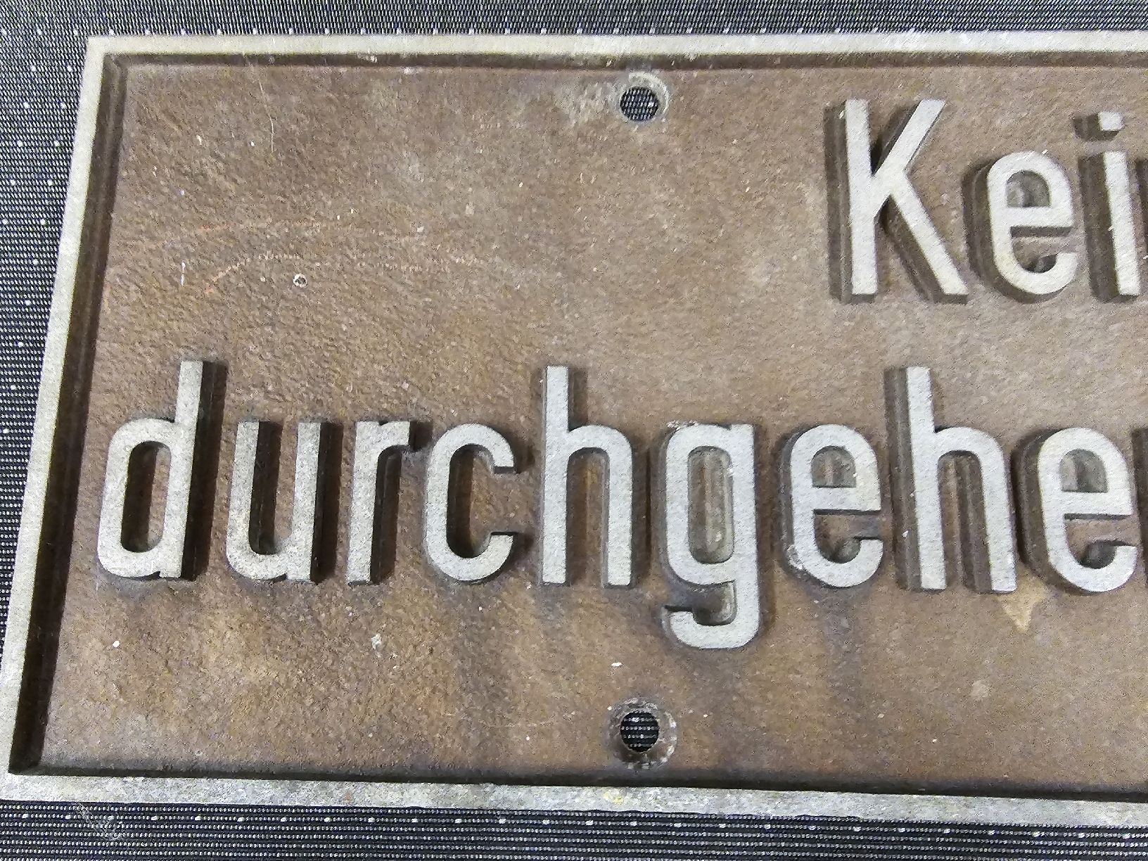 Insegne: Schild "Kein durchgehender Weg" Vintage Deko – Usato da Mümliswil venduto da Mizzi77 3